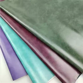 नई कृत्रिम मोटाई 1। 0 मिमी पु लेदर डबल-कलर ऑयली-स्किन लेदर फैब्रिक लेदर लेदर फॉर शूज़, बैग, सोफा, गिफ