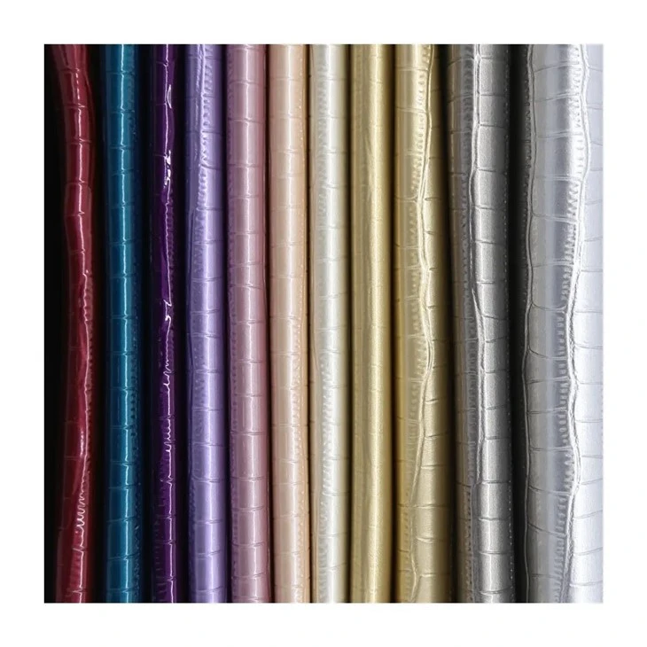 Wholesale New Embossed Eco-friendly 0.9MM PU Synthetic Furniture Leather PU Shoe Upper Material